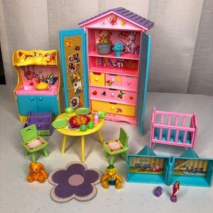 Kelly Sister of Barbie Playroom Set Mattel Furniture Incomplete